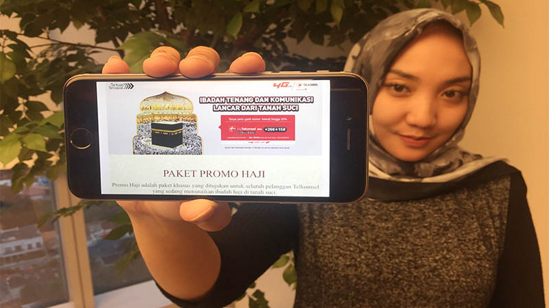 Tenang Beribadah dan Mudah Berkomunikasi  di Tanah Suci dengan Telkomsel
