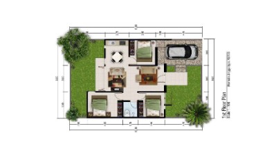 Rumah dengan Halaman Belakang