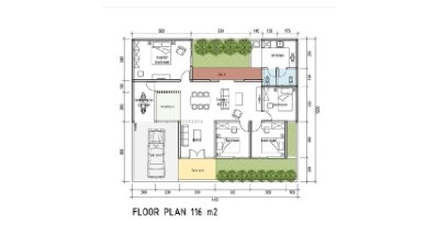 Rumah dengan Area Hijau Mini