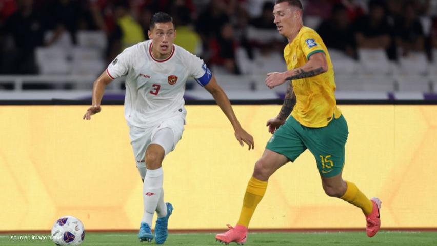 Jay Idzes melawan Australia