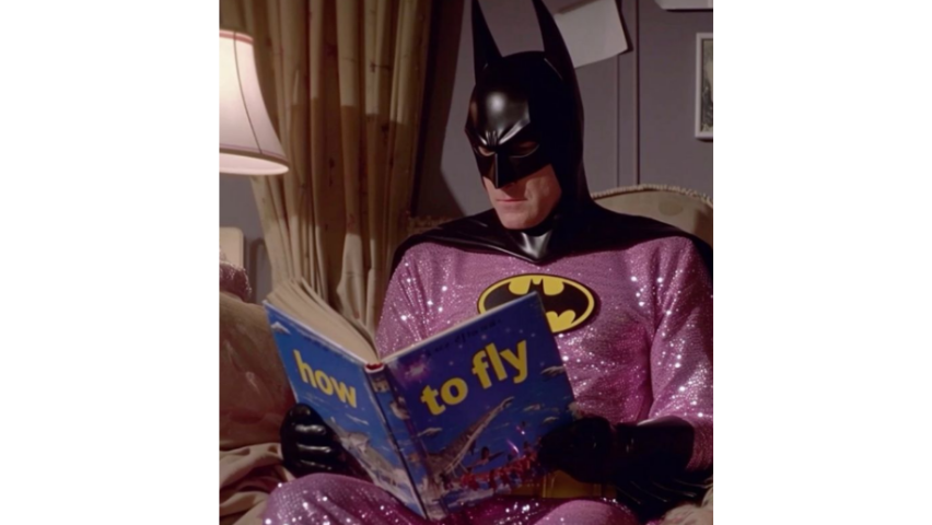 Batman Pakai Baju Pesta