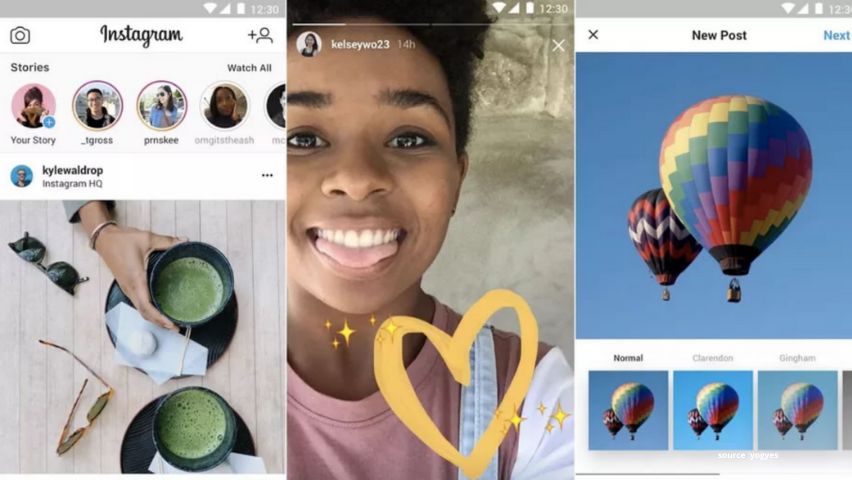Tampilan Instagram Lite