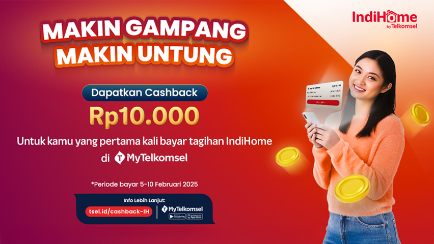 Kesempatan Dapetin Promo Cashback, Yuk Bayar Tagihan IndiHome Sekarang