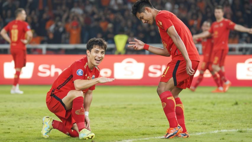 Persija Merayakan Gol