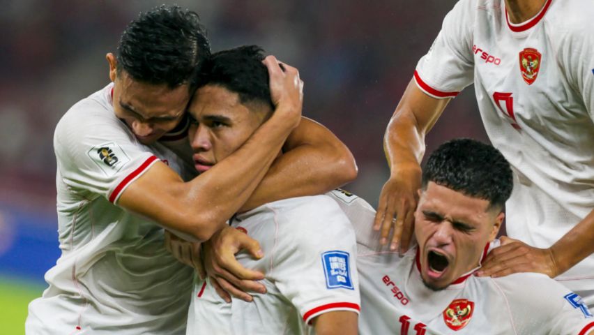 Selebrasi Timnas Kalahkan Arab Saudi