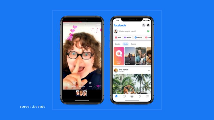 Tampilan Reel Facebook