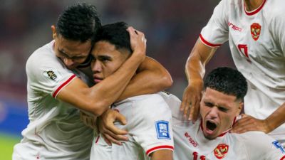 Selebrasi Timnas Kalahkan Arab Saudi