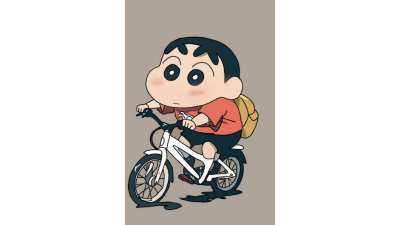 Shinchan Naik Sepeda