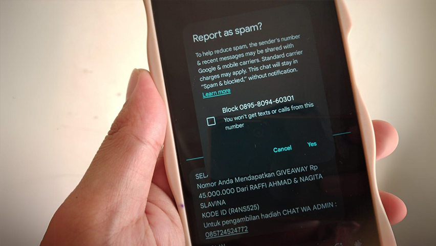 wa kena spam