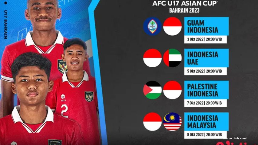 Catat Jadwal & Link Streaming Timnas U-17 di Piala Asia