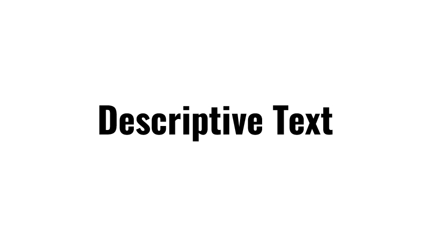 descriptive text 
