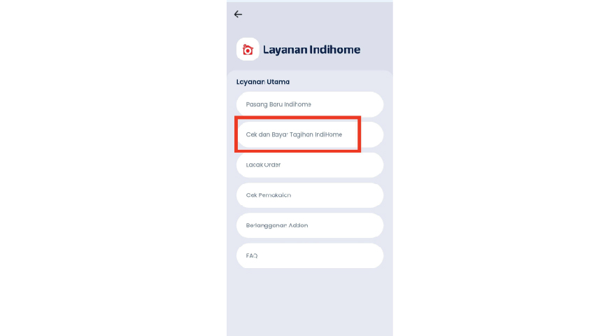 Cek dan Bayar Tagihan IndiHome