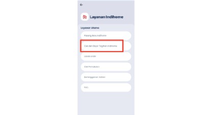Cek dan Bayar Tagihan IndiHome