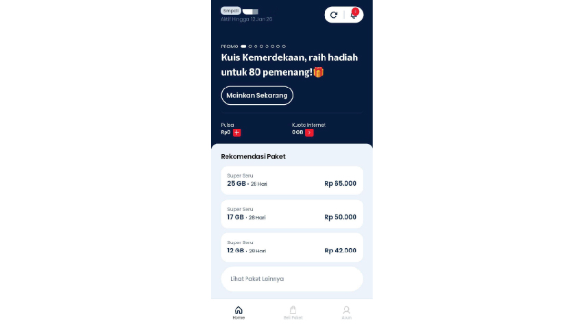 Buka Aplikasi MyTelkomsel Basic