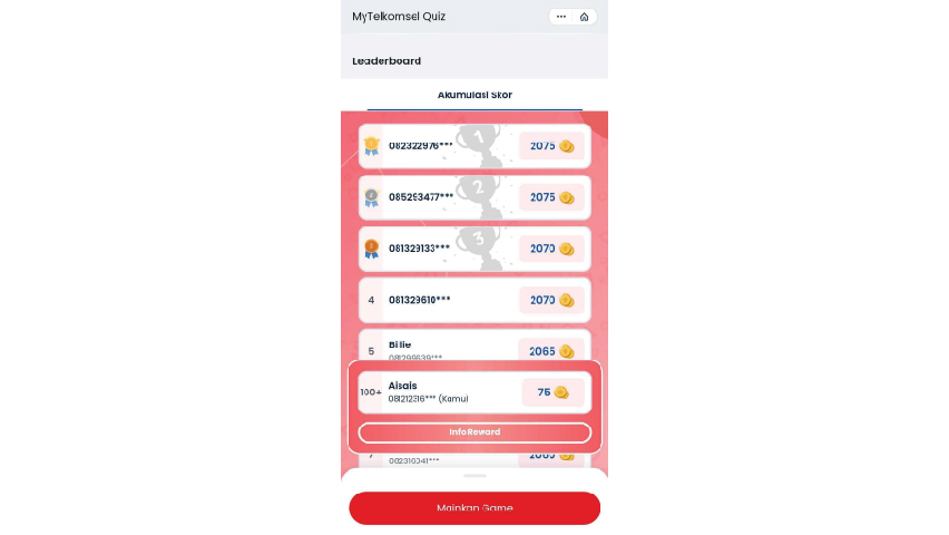 Jika kamu sudah pernah ikutan kuisnya