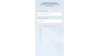 Pada halaman Lacak Pesanan Kamu, isi ID Pemesanan IndiHome