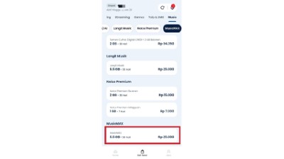 Pilih Paket MusicMAX