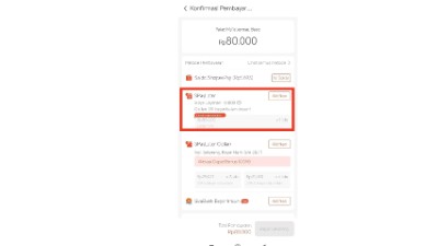 halaman akan beralih ke aplikasi Shopee dan lakukan pembayaran