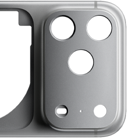 iPhone 17 Pro, eksterior belakang, penutup unibody aluminium tangguh