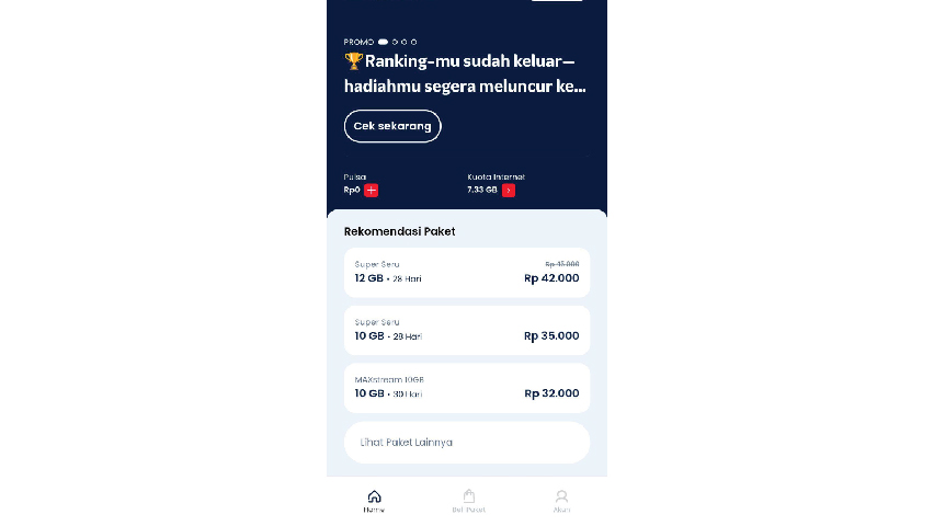 Download MyTelkomsel Basic dan buka aplikasinya