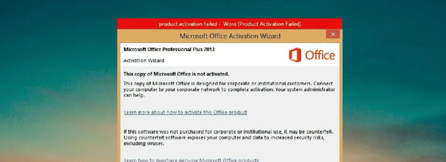 Cara Mengatasi Product Activation Failed di Microsoft Office dan Windows
