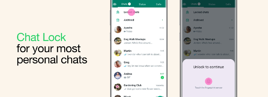 cara kunci chat whatsapp