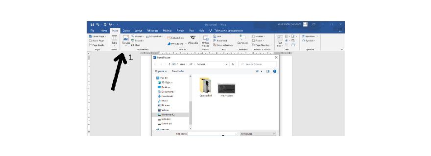 cara menambahkan foto di word