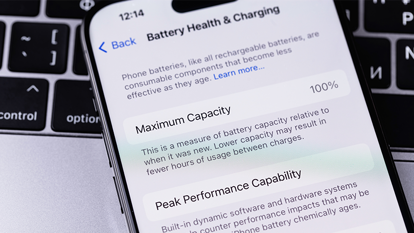 cara cek baterai health iphone