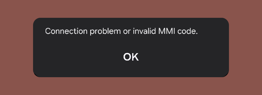 kode mmi tidak valid