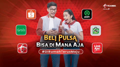 Beli pulsa bisa banyak caranya! #DiRumahTerusMaju