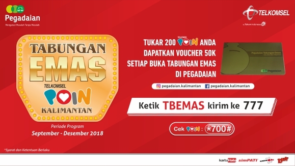 tabungan emas telkomsel poin