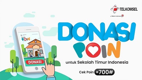 Donasi POIN Sekolah Telkomsel