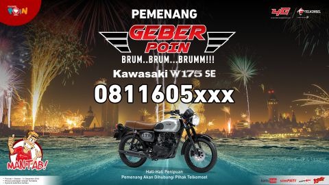 GEBER Telkomsel POIN Sebanyak Mungkin dan Menangkan Hadiah Motor!