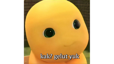 Stiker WA Lucu Dino Kuning #3