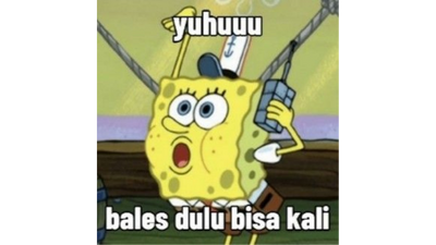 Stiker WA Lucu Kartun SpongeBob Squarepants #4