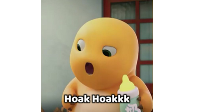 Stiker WA Lucu Dino Kuning #4