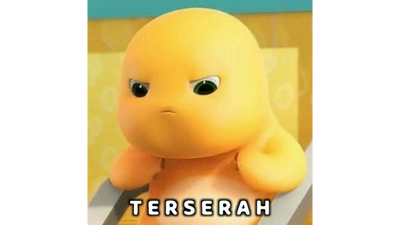 Stiker WA Lucu Dino Kuning #1