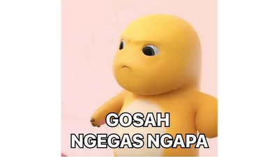 Stiker WA Lucu Dino Kuning #5